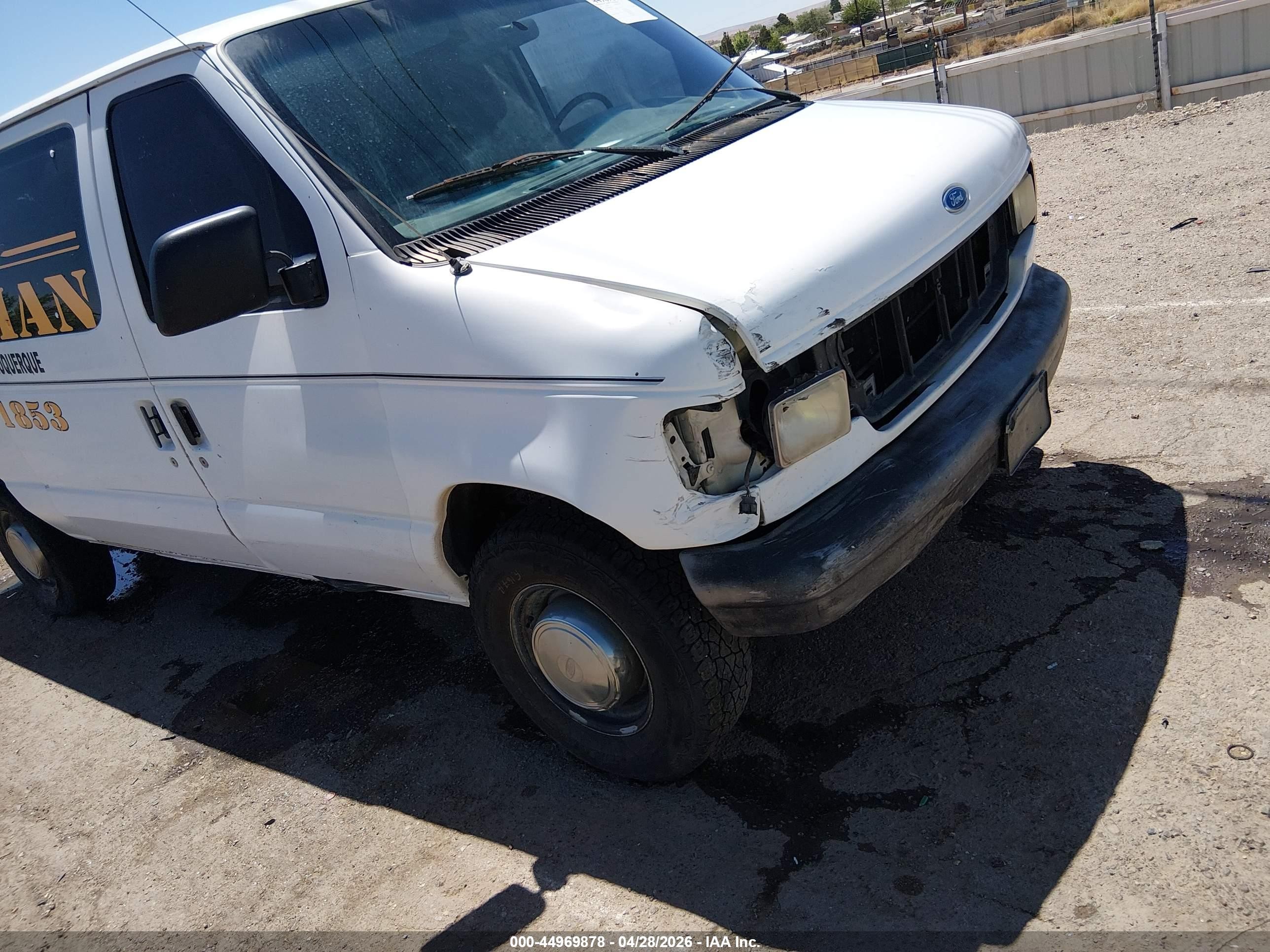 1996 Ford Econoline E250 Van White vin: 1FTHE24Y8THB43803