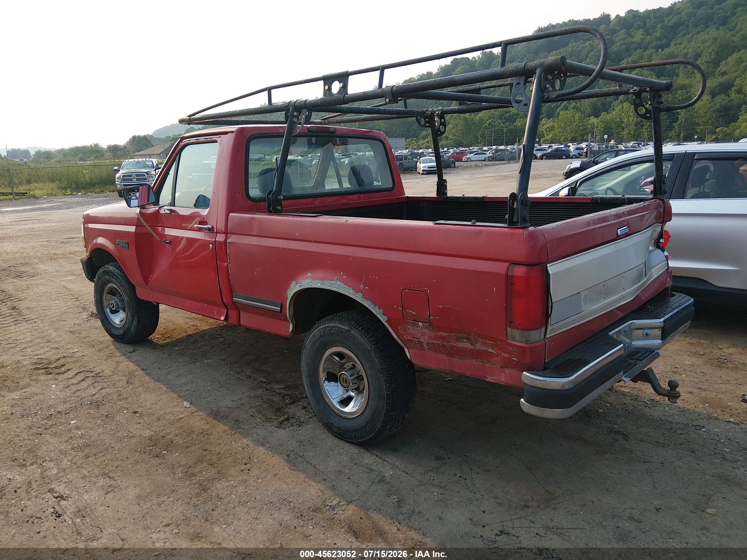 1997 Ford F-250 Hd Xl Red vin: 1FTHF25H1VED08817