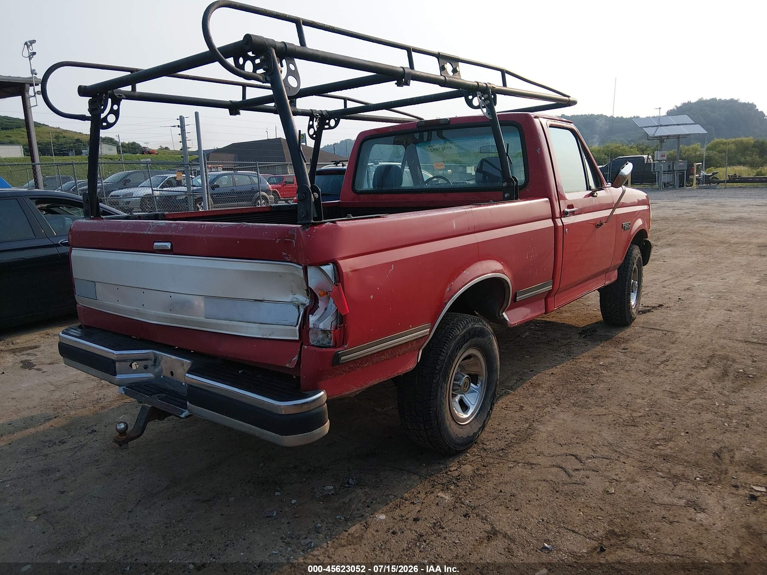 1997 Ford F-250 Hd Xl Red vin: 1FTHF25H1VED08817