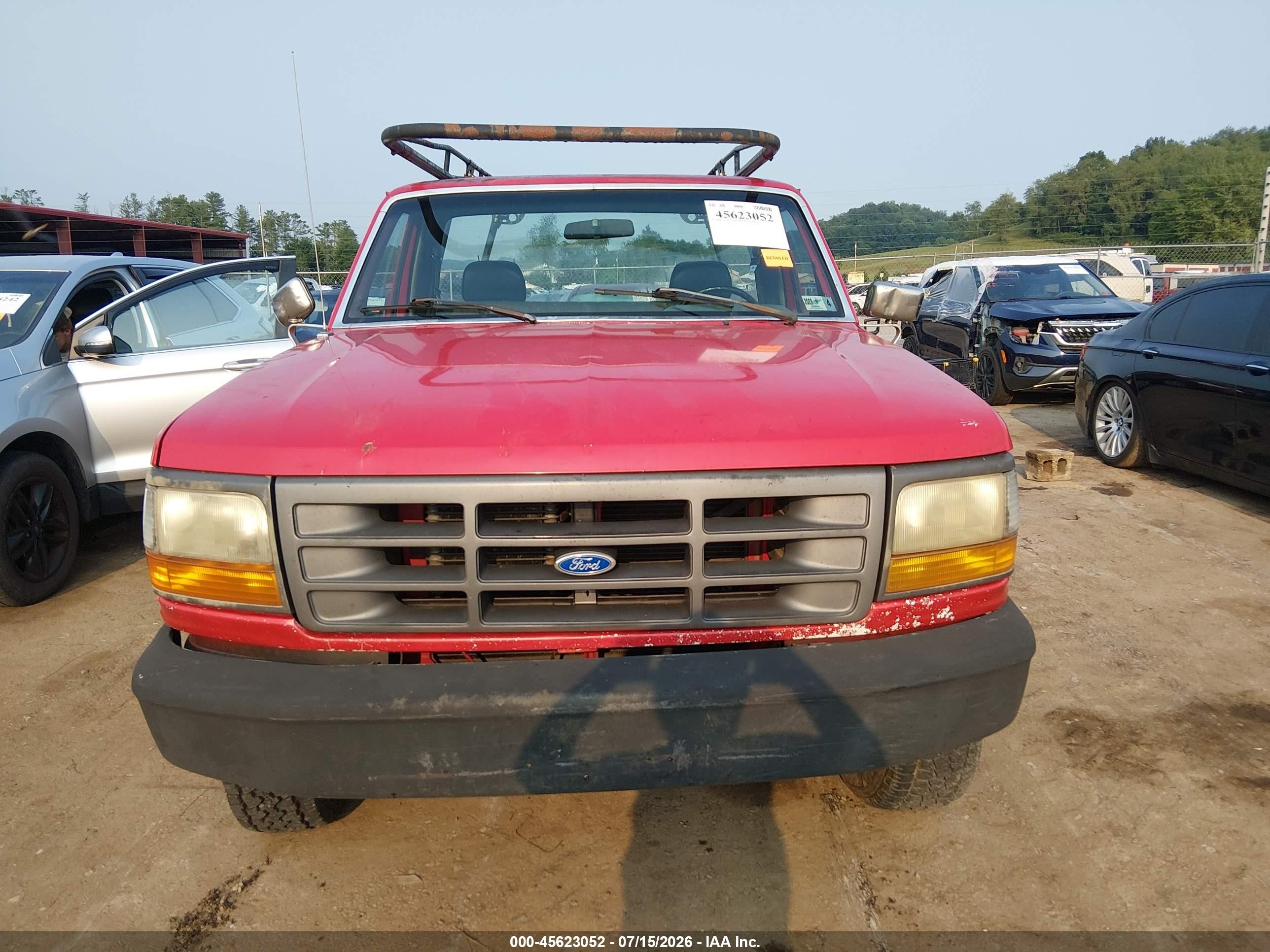 1997 Ford F-250 Hd Xl Red vin: 1FTHF25H1VED08817