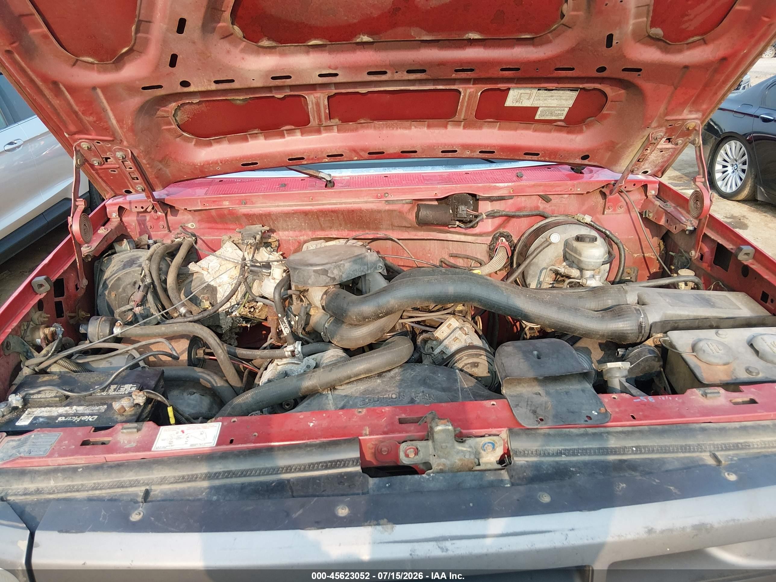 1997 Ford F-250 Hd Xl Red vin: 1FTHF25H1VED08817