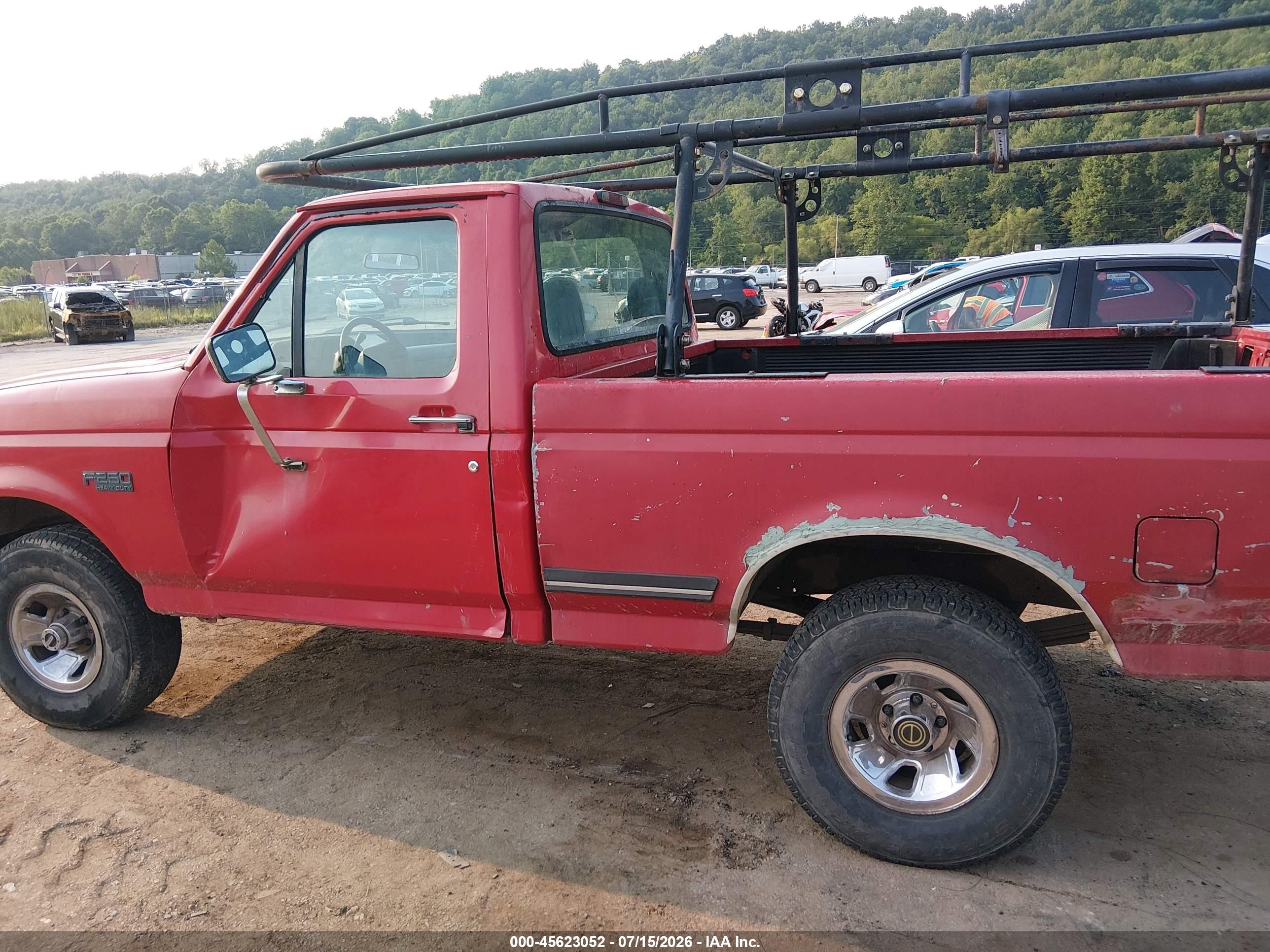 1997 Ford F-250 Hd Xl Red vin: 1FTHF25H1VED08817