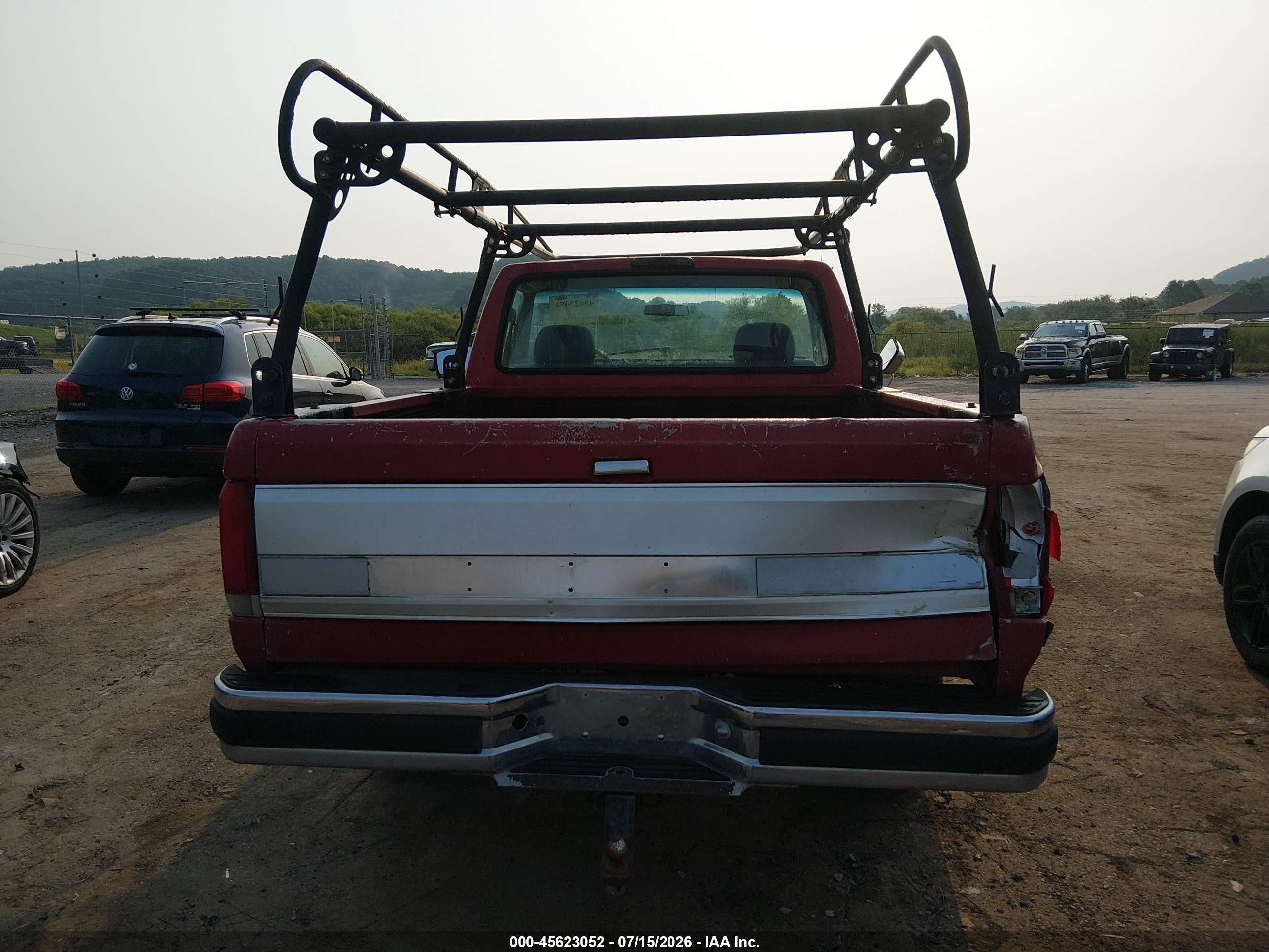 1997 Ford F-250 Hd Xl Red vin: 1FTHF25H1VED08817