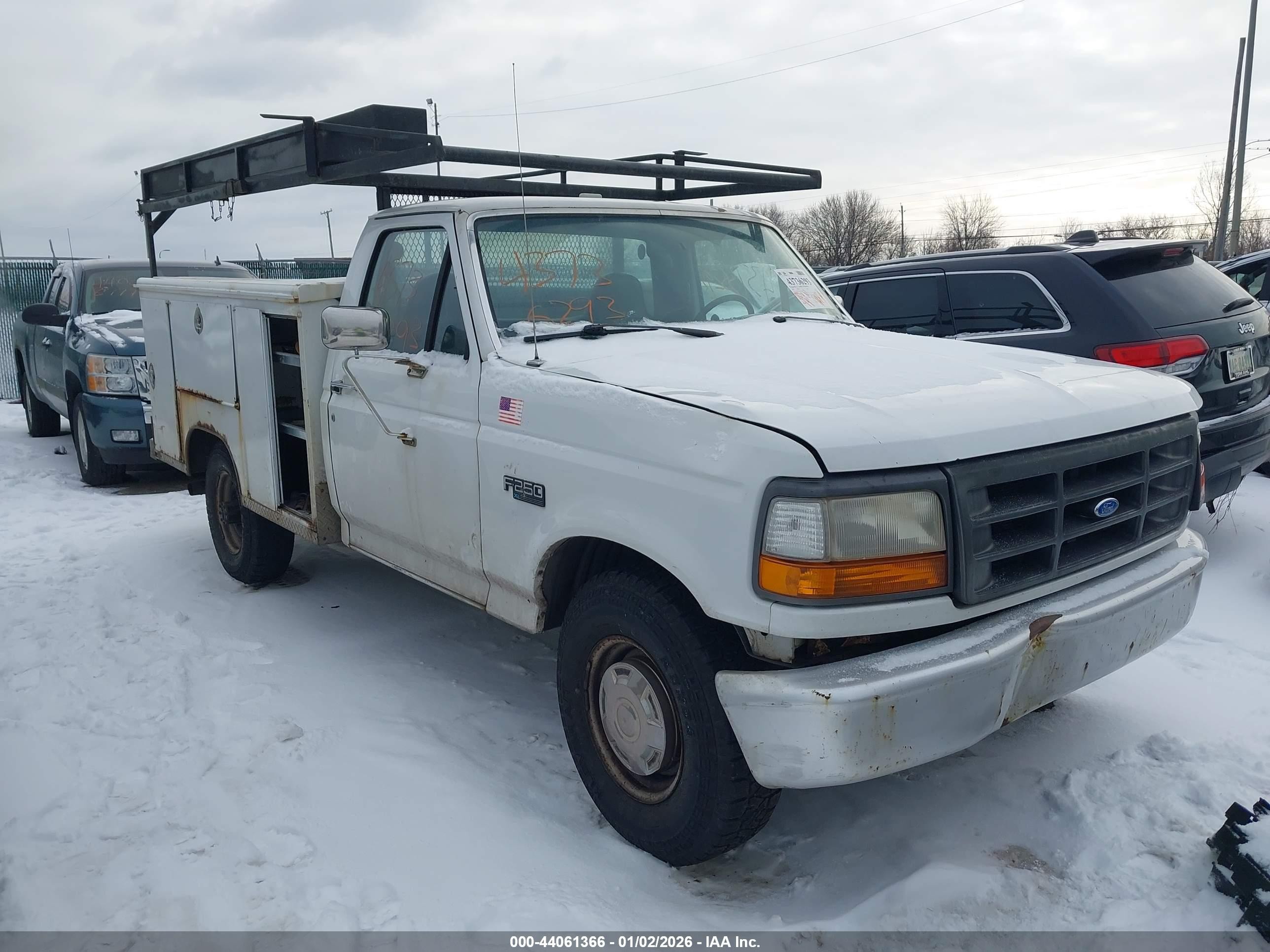 1996 Ford F250   Белый vin: 1FTHF25H5TLB52466