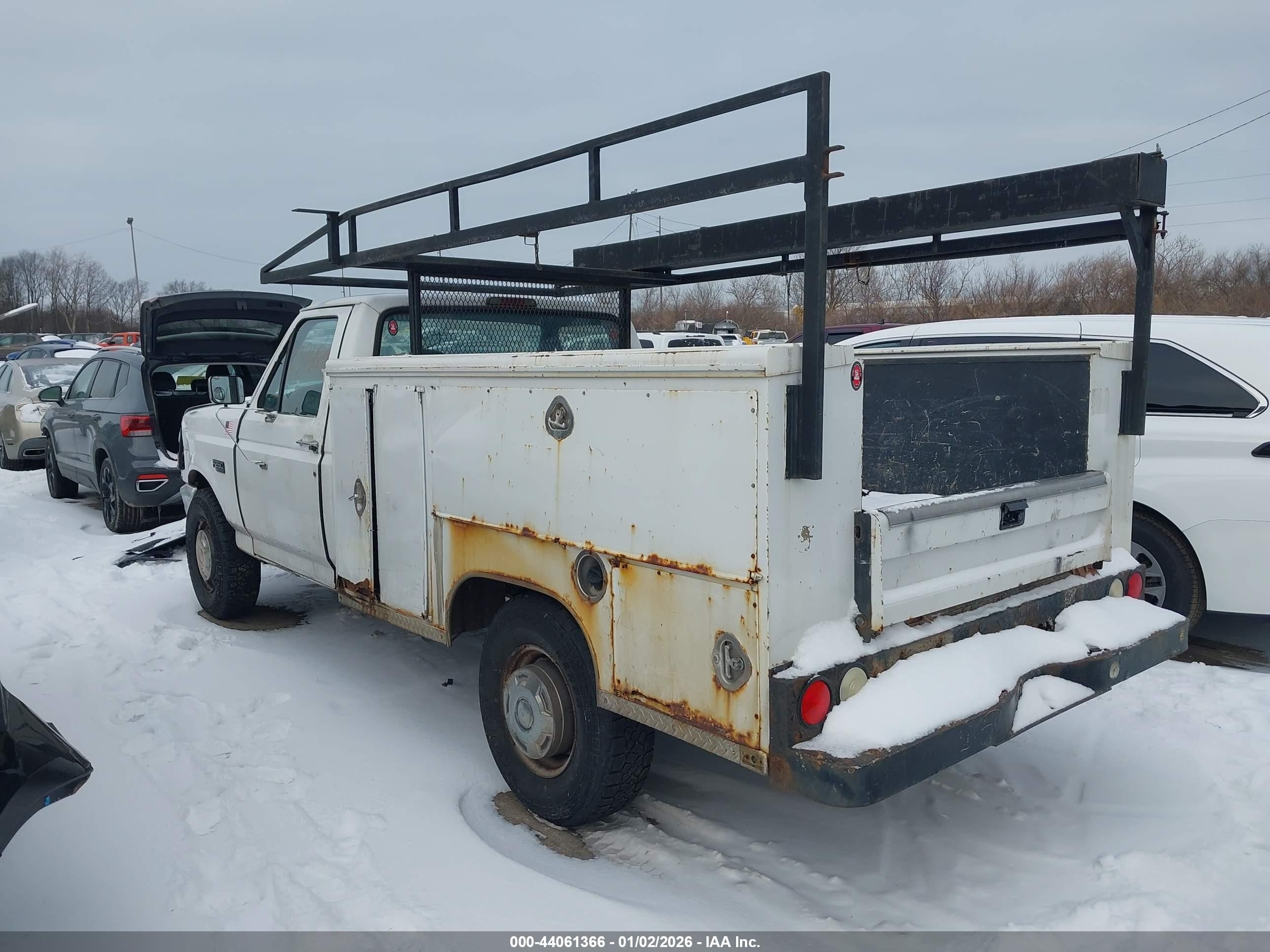1996 Ford F250   Белый vin: 1FTHF25H5TLB52466