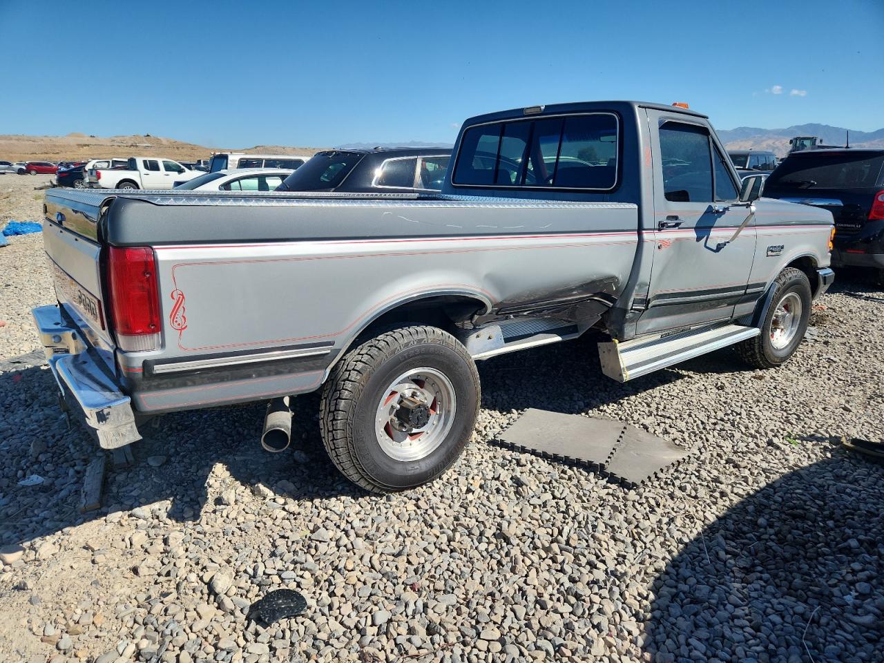 1987 Ford F250 Gray vin: 1FTHF25L6HPA75000
