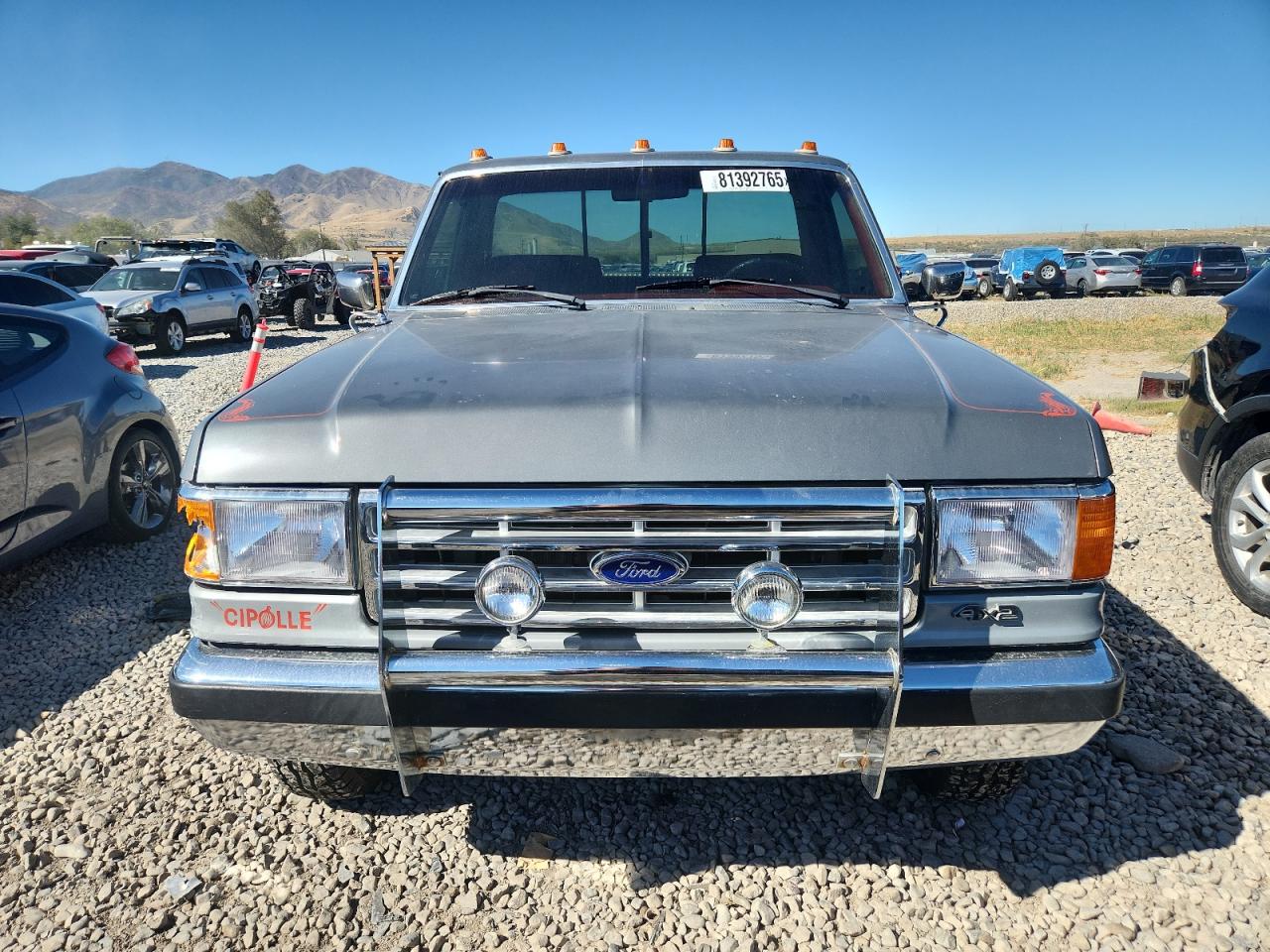 1987 Ford F250 Gray vin: 1FTHF25L6HPA75000