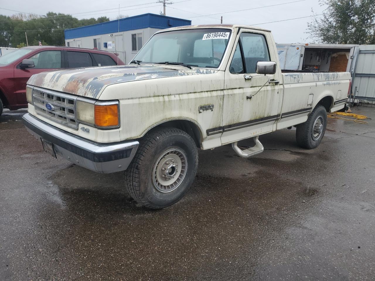 1987 Ford F250 Beige vin: 1FTHF25L8HPB04996