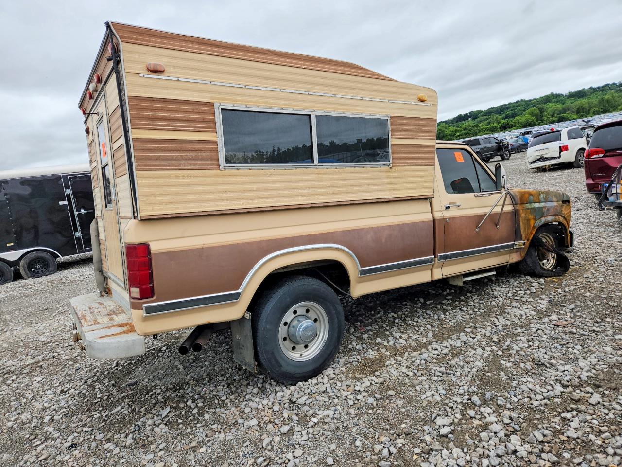 1985 Ford F250 Tan vin: 1FTHF25L9FKA94554