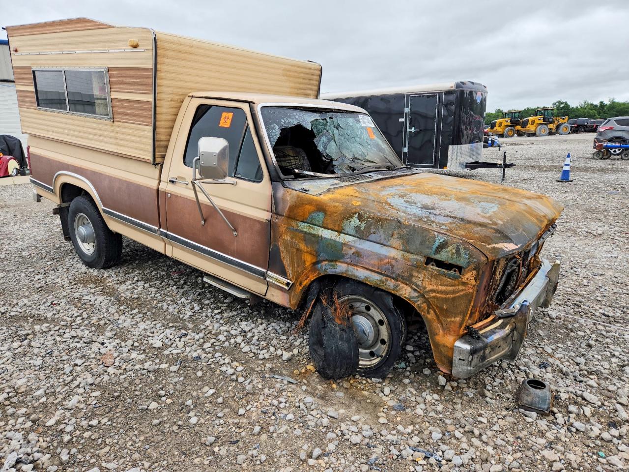 1985 Ford F250 Tan vin: 1FTHF25L9FKA94554