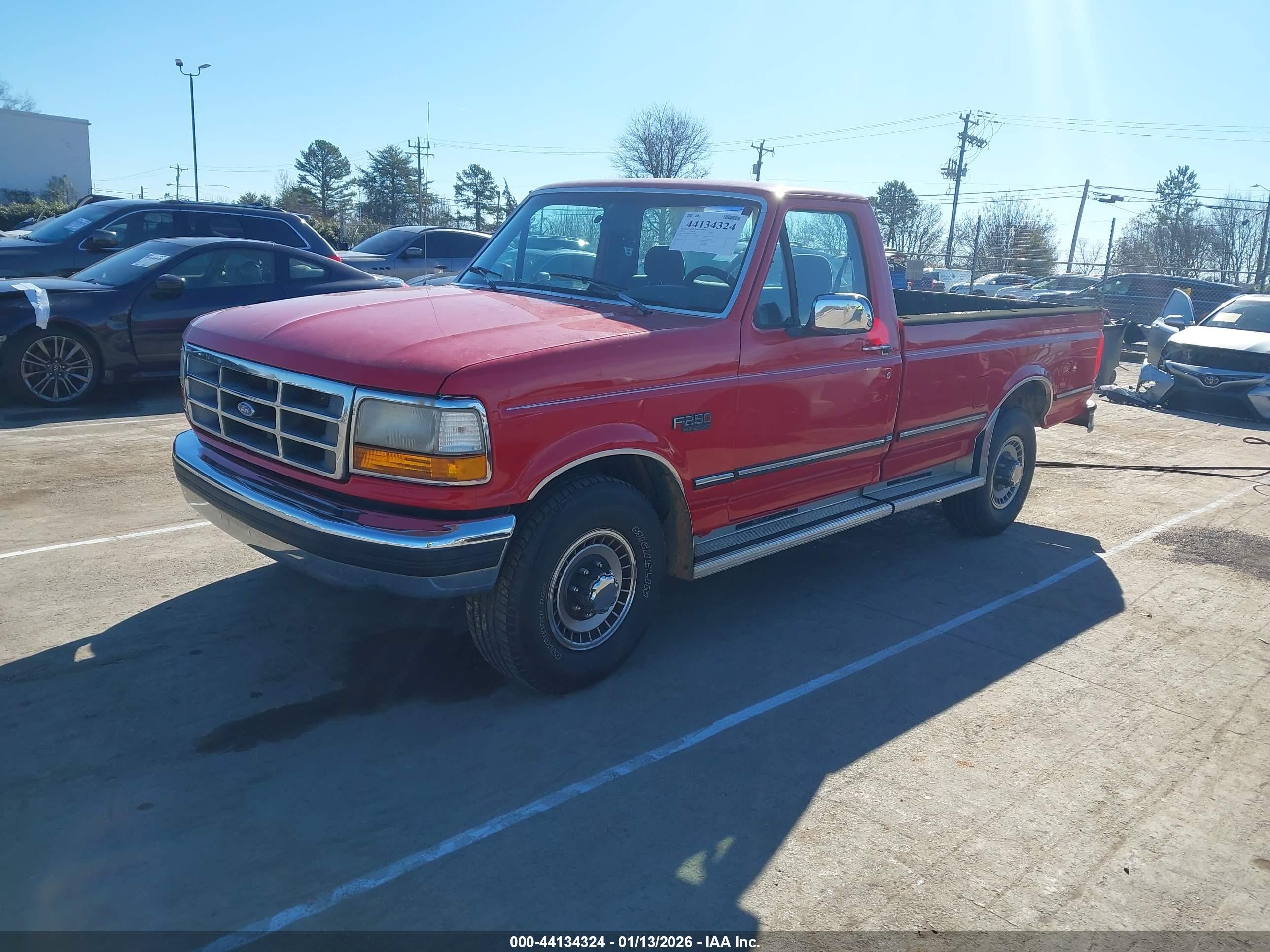 1993 Ford F250   Red vin: 1FTHF25M0PNA71530