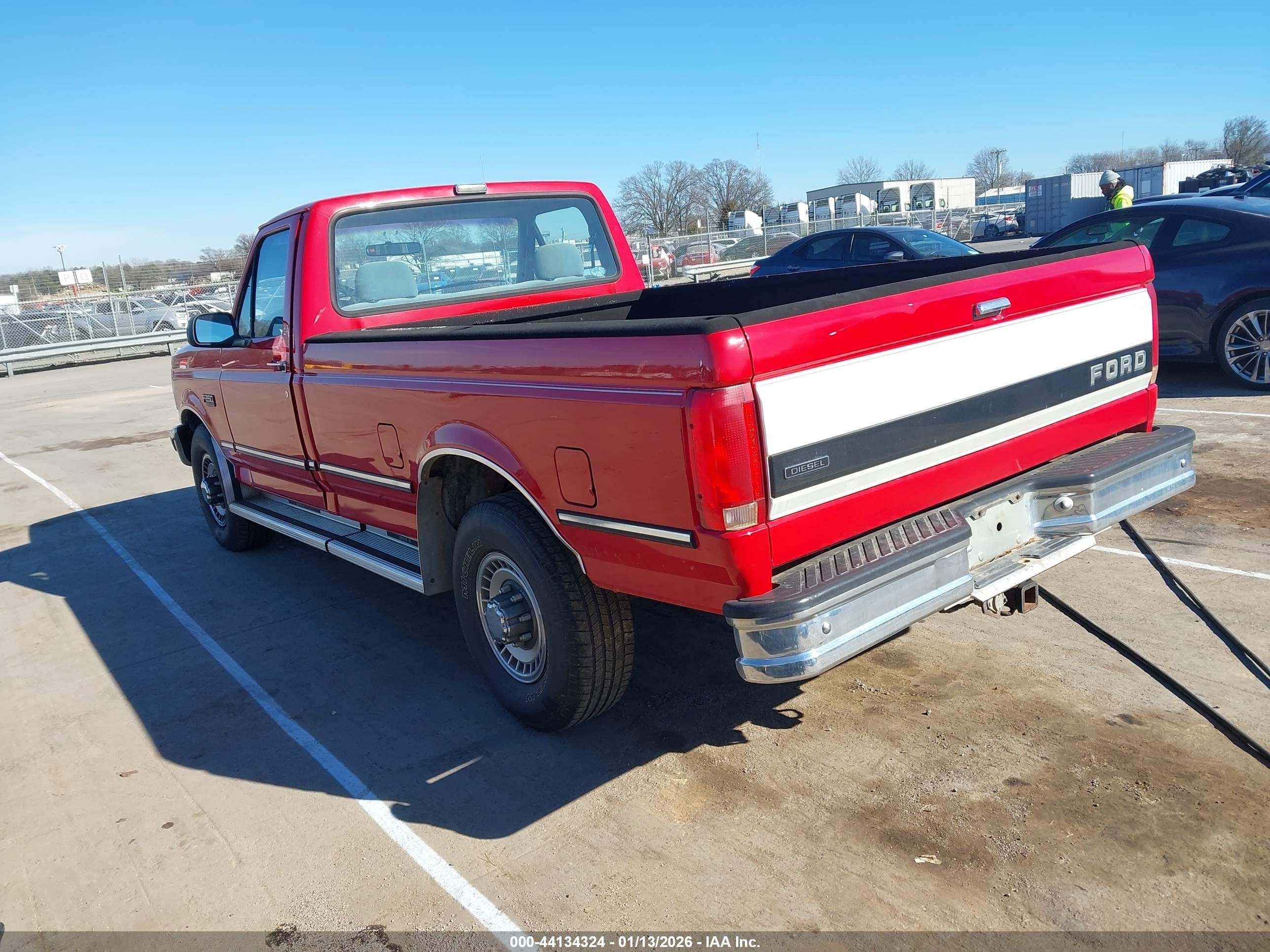 1993 Ford F250   Red vin: 1FTHF25M0PNA71530