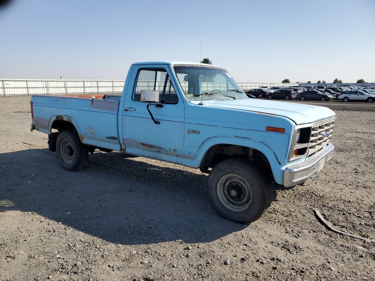 1983 Ford F250 Blue vin: 1FTHF2615DPA99988
