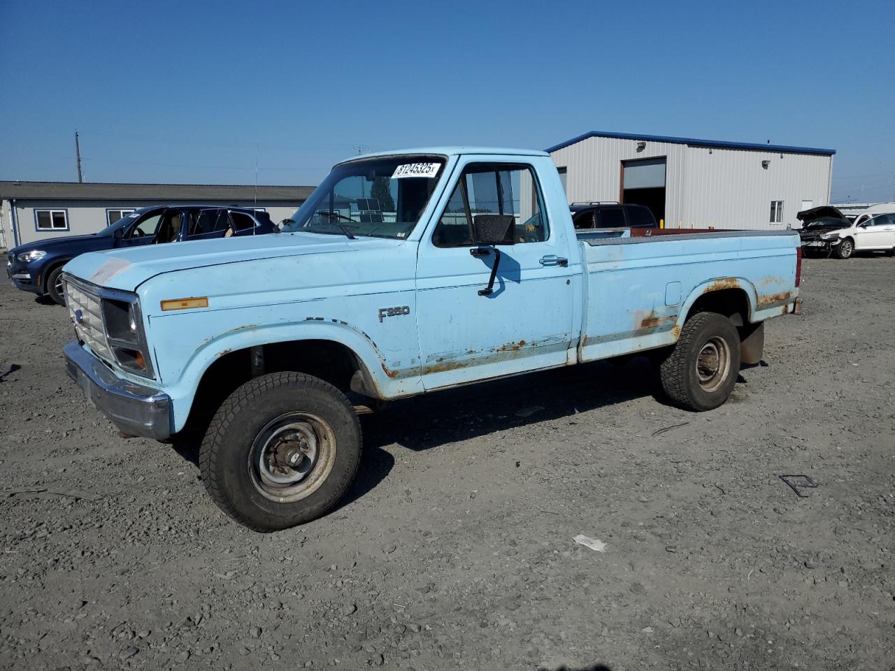 1983 Ford F250 Blue vin: 1FTHF2615DPA99988