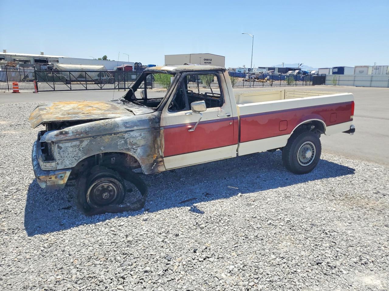 1988 Ford F250 Red vin: 1FTHF26G8JKB21513
