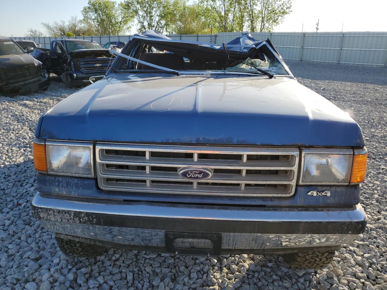 1988 Ford F250 Blue vin: 1FTHF26G8JPB38122