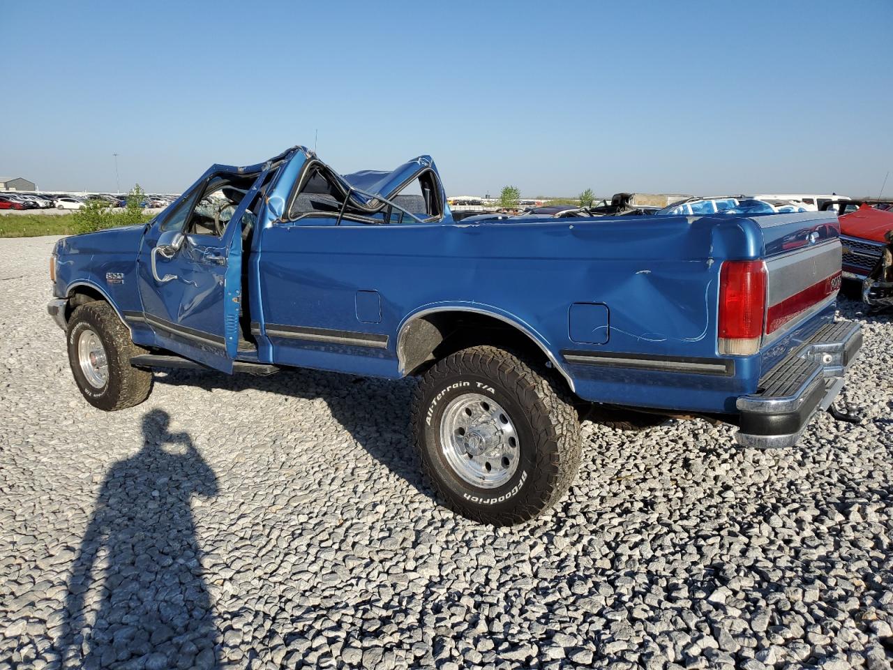 1988 Ford F250 Blue vin: 1FTHF26G8JPB38122