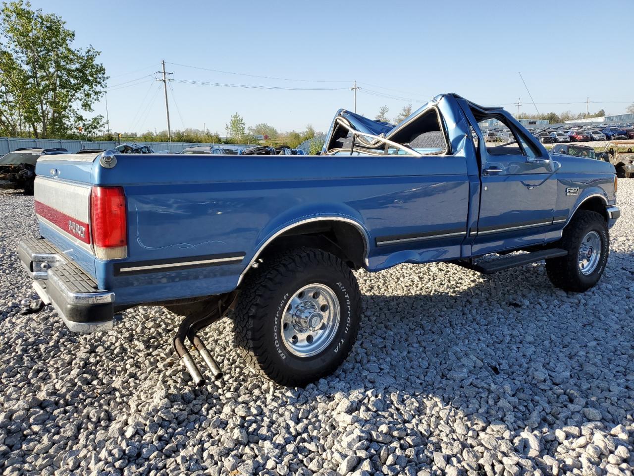 1988 Ford F250 Blue vin: 1FTHF26G8JPB38122