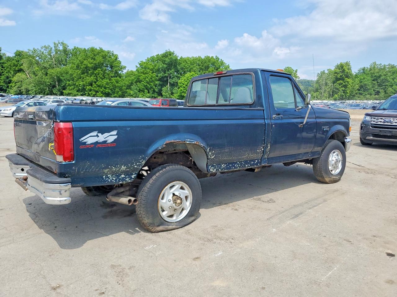 1996 Ford F250 Green vin: 1FTHF26G8TEB81311