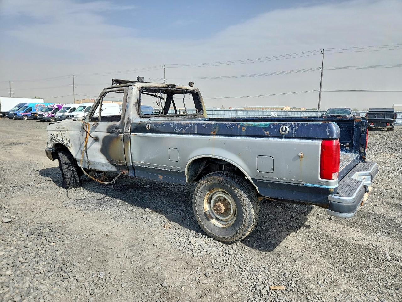 1990 Ford F250 Gray vin: 1FTHF26H3LPA76673