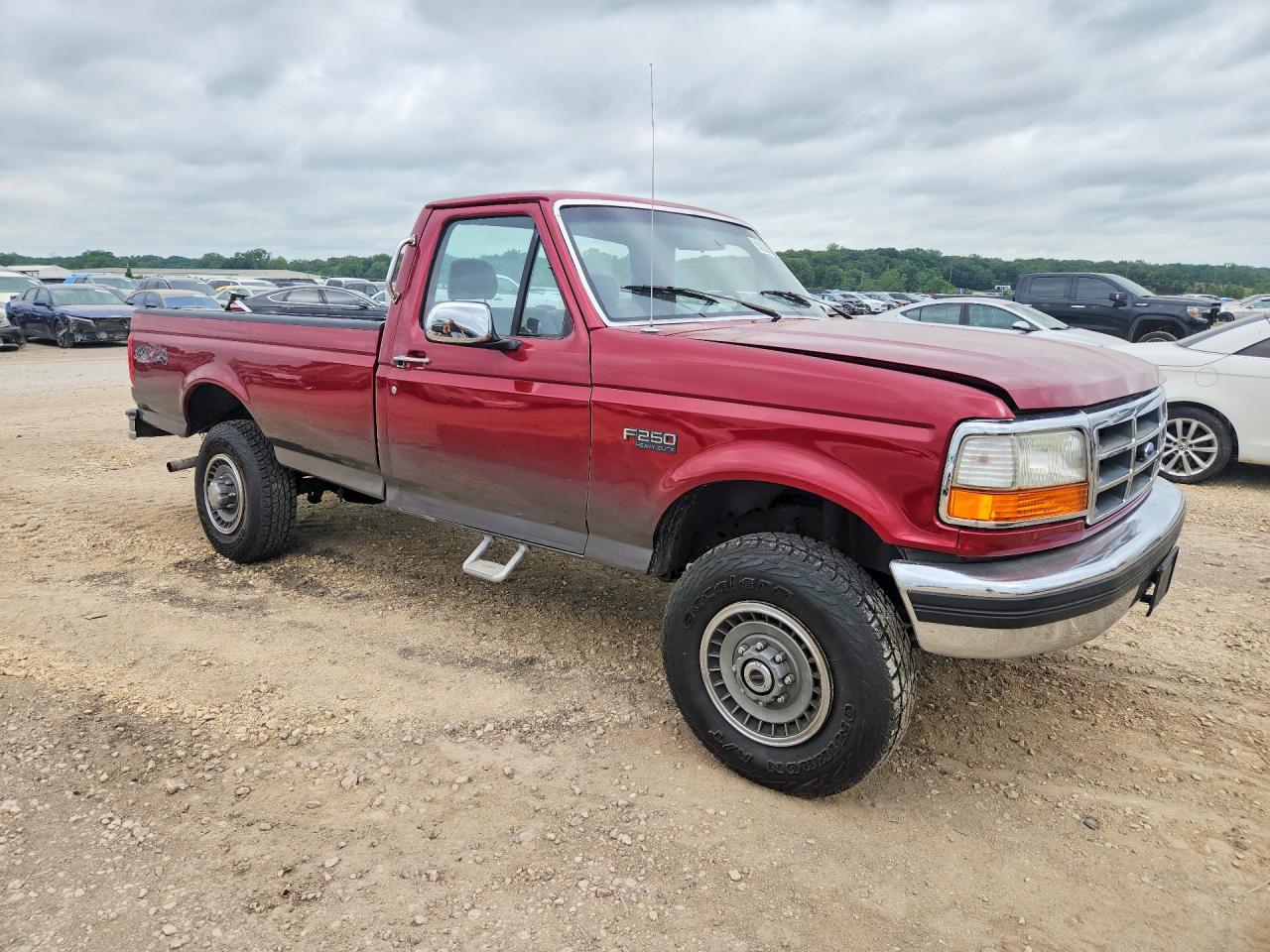 1997 Ford F250 Red vin: 1FTHF26H4VEB57969