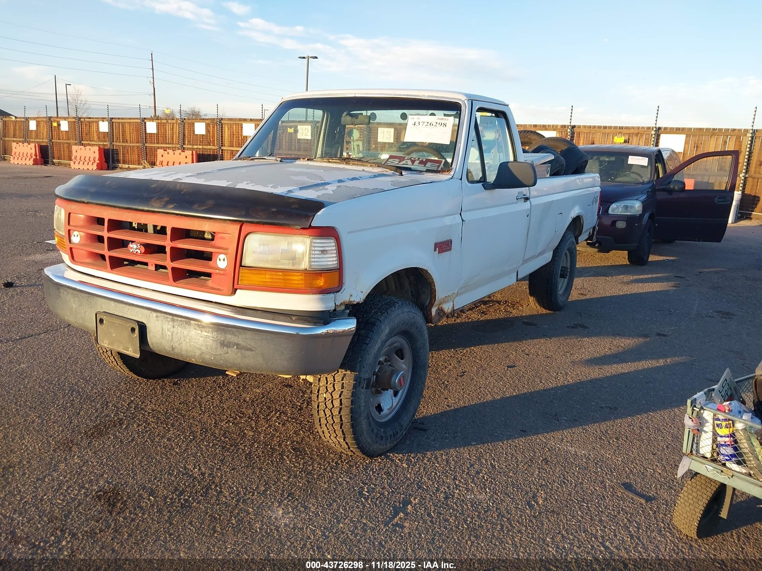 1993 Ford F250   White vin: 1FTHF26H7PLA24007