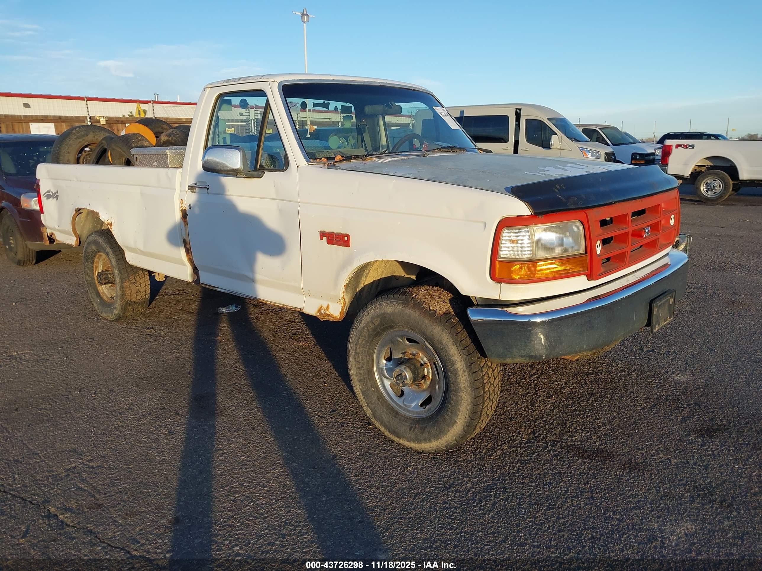 1993 Ford F250   White vin: 1FTHF26H7PLA24007