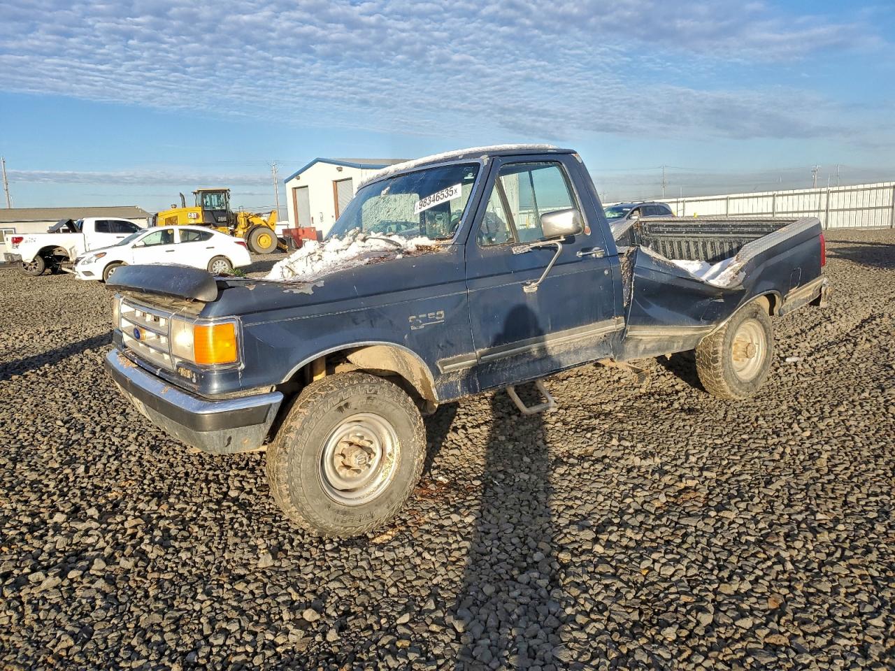 1987 Ford F250 Blue vin: 1FTHF26L8HPA57385