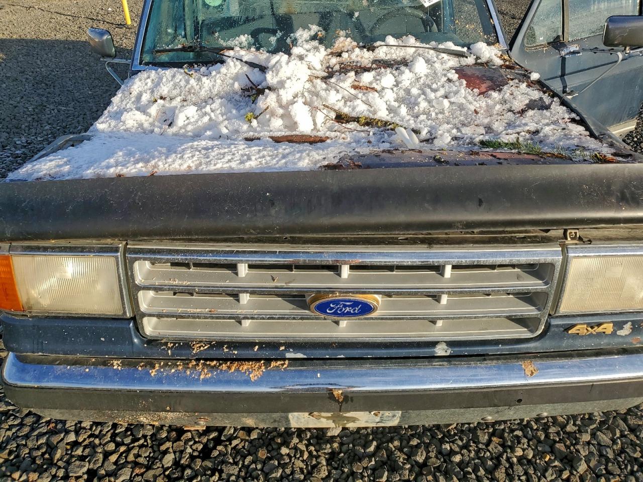 1987 Ford F250 Blue vin: 1FTHF26L8HPA57385