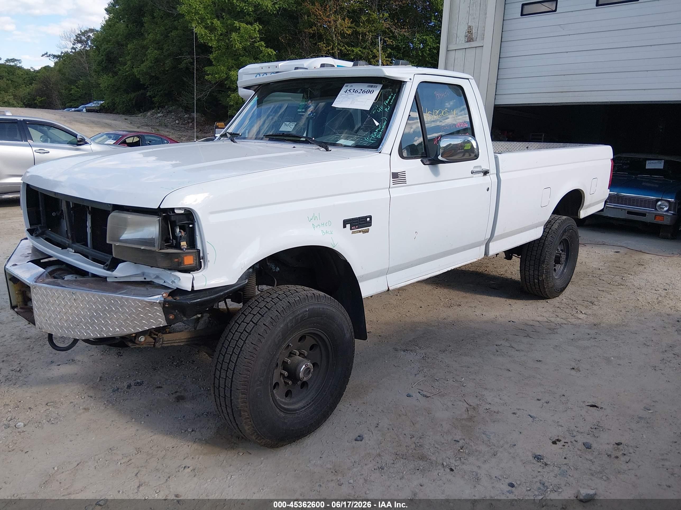 1996 Ford F350   White vin: 1FTHF36F8TEB63520