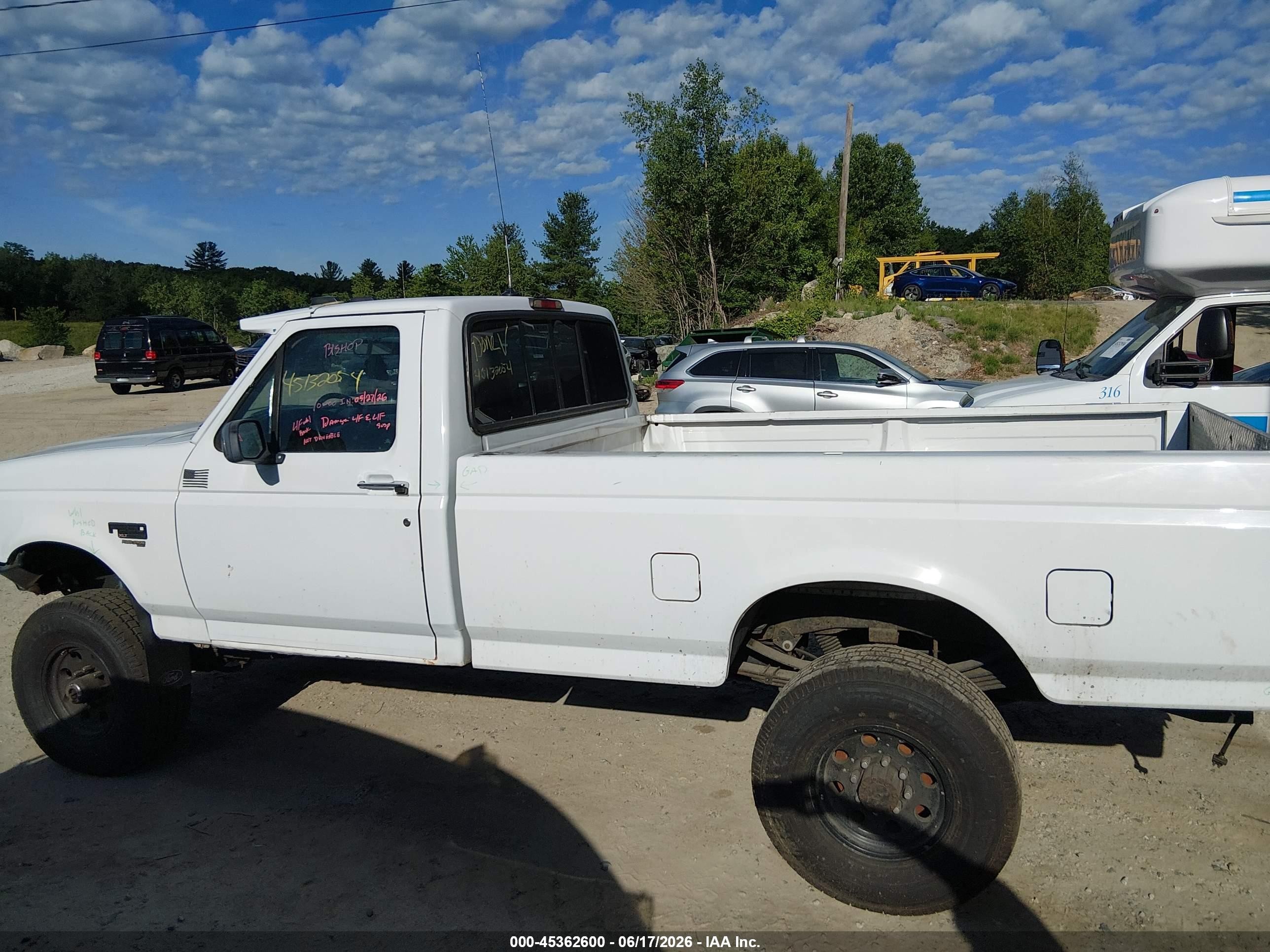 1996 Ford F350   White vin: 1FTHF36F8TEB63520