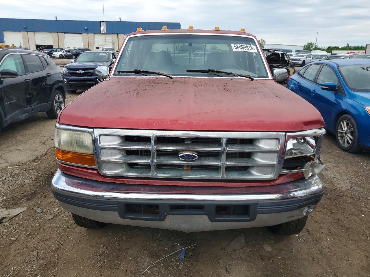 1997 Ford F250 Красный vin: 1FTHW25F0VEA75219