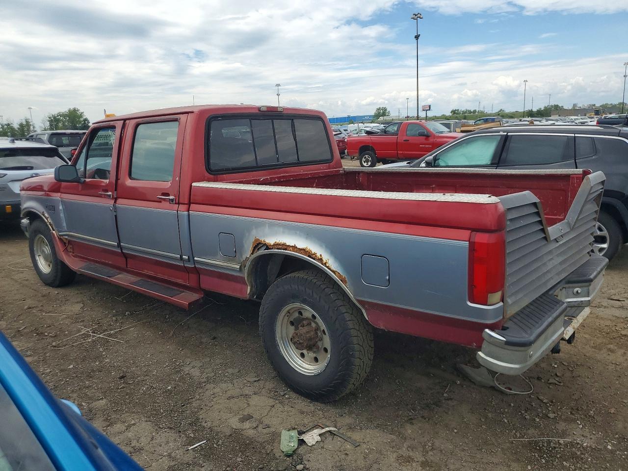 1997 Ford F250 Красный vin: 1FTHW25F0VEA75219