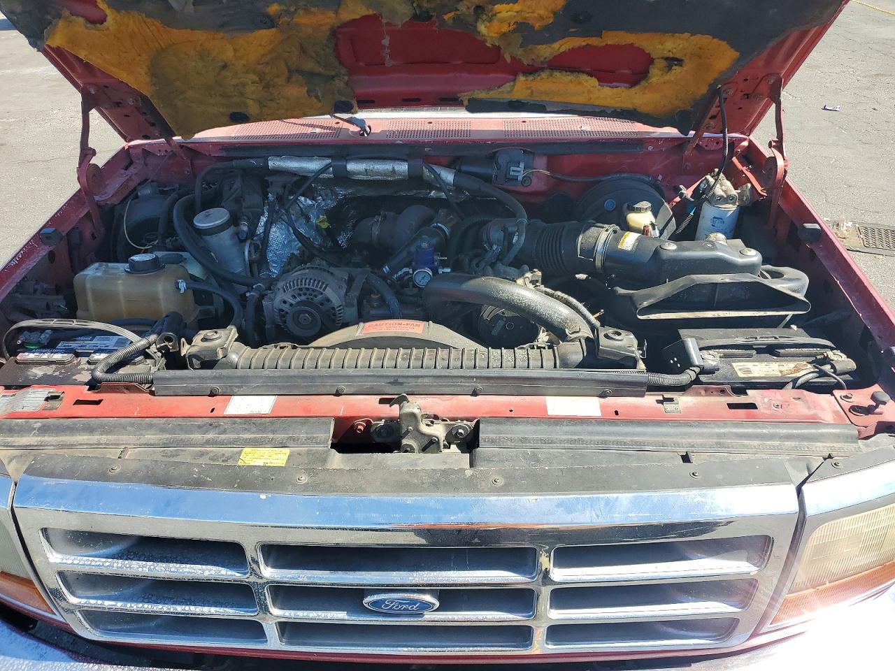 1993 Ford 250 Super Dut Red vin: 1FTHW25F9TEA79248