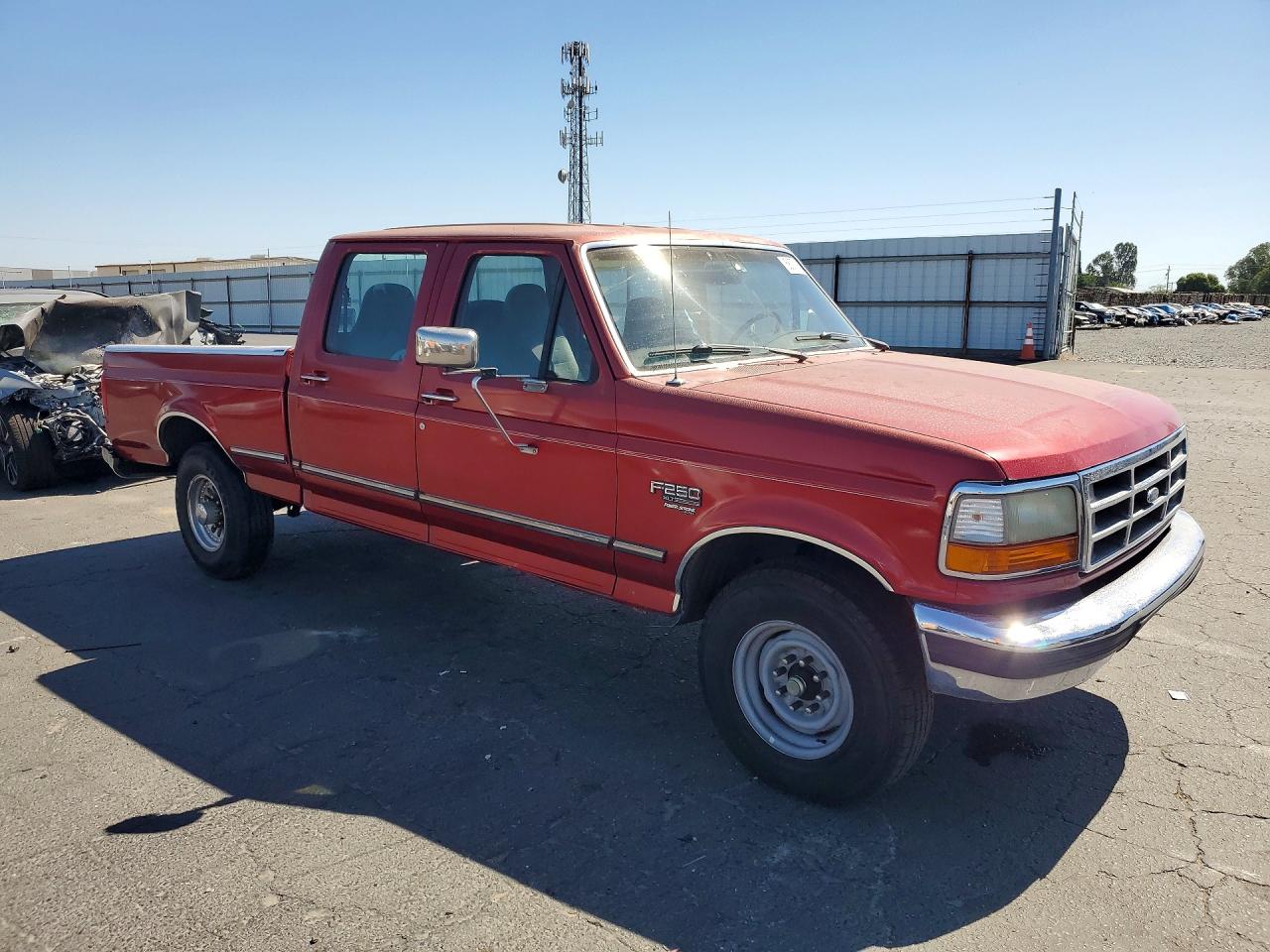 1993 Ford 250 Super Dut Red vin: 1FTHW25F9TEA79248