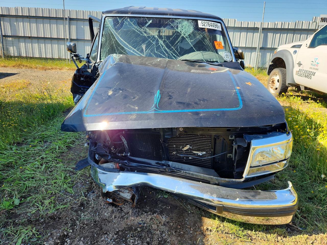 1997 Ford F250 Black vin: 1FTHW26F4VEC77303