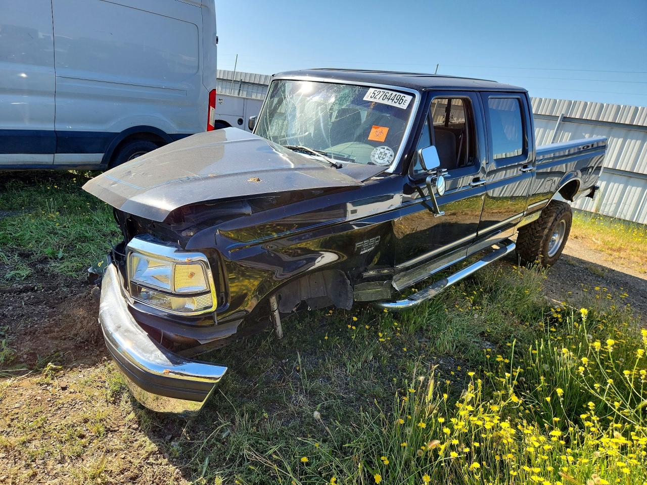 1997 Ford F250 Black vin: 1FTHW26F4VEC77303