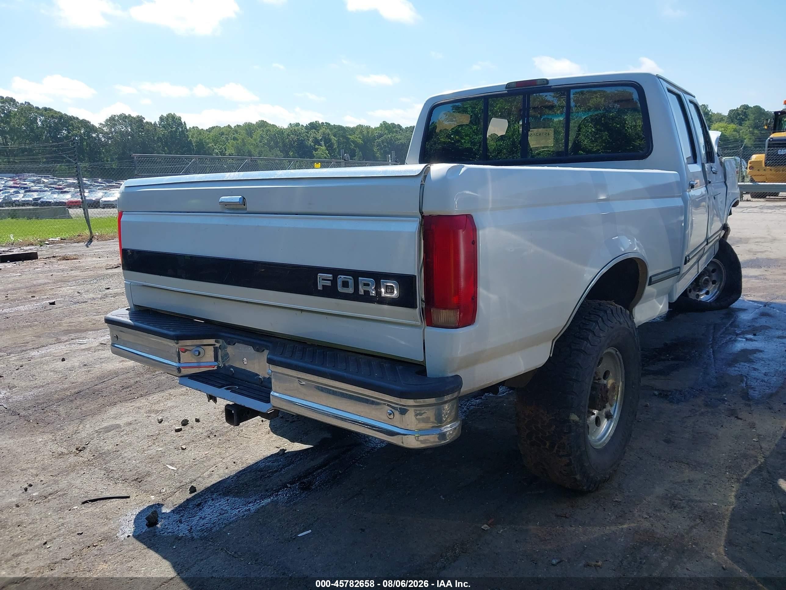 1997 Ford F-250 Xl White vin: 1FTHW26F9VEC81489
