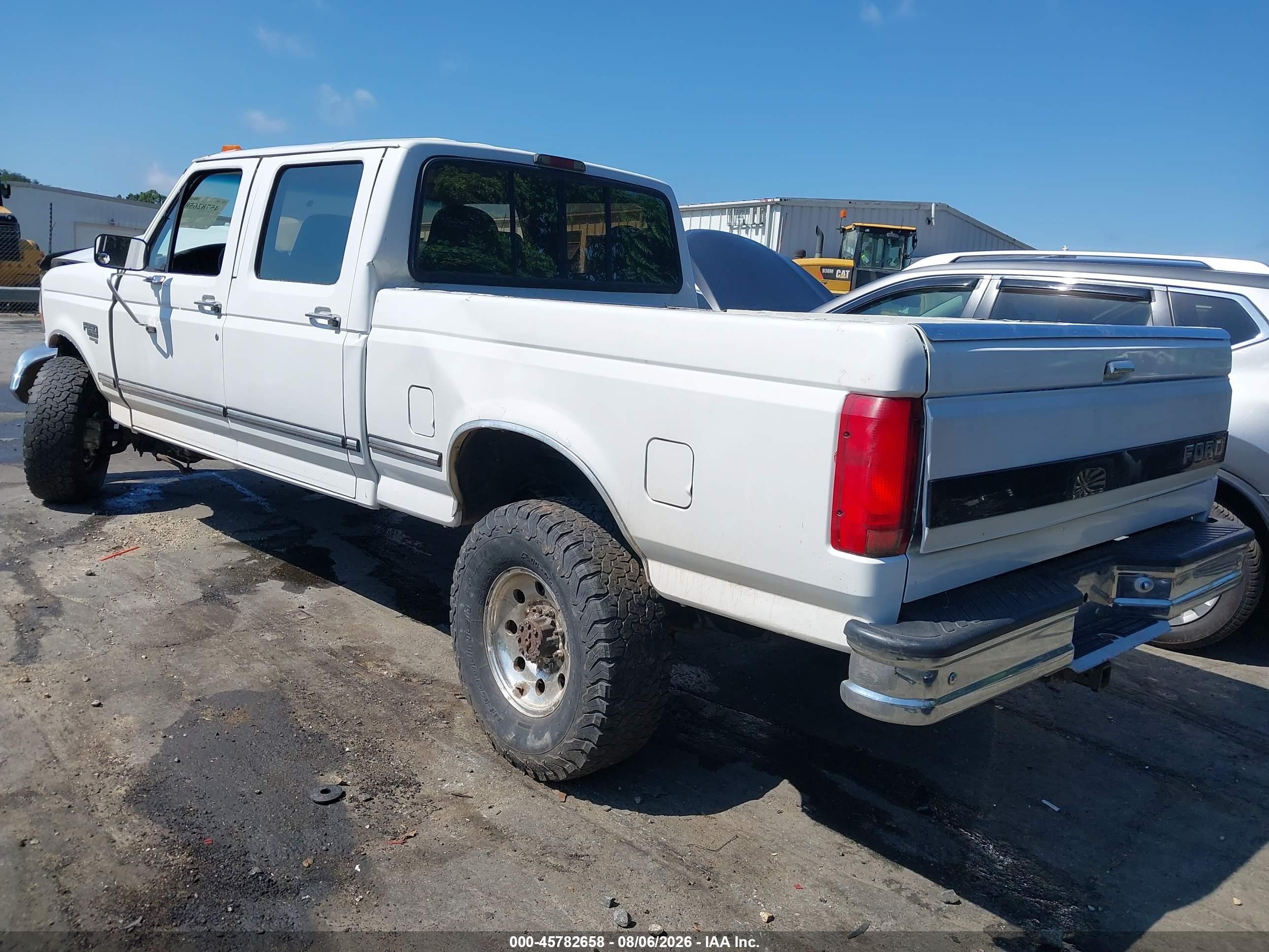 1997 Ford F-250 Xl White vin: 1FTHW26F9VEC81489