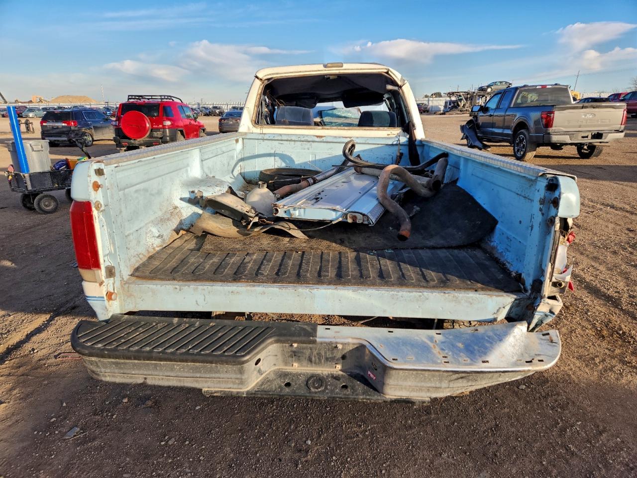1987 Ford F250 Blue vin: 1FTHX2516HKA35170