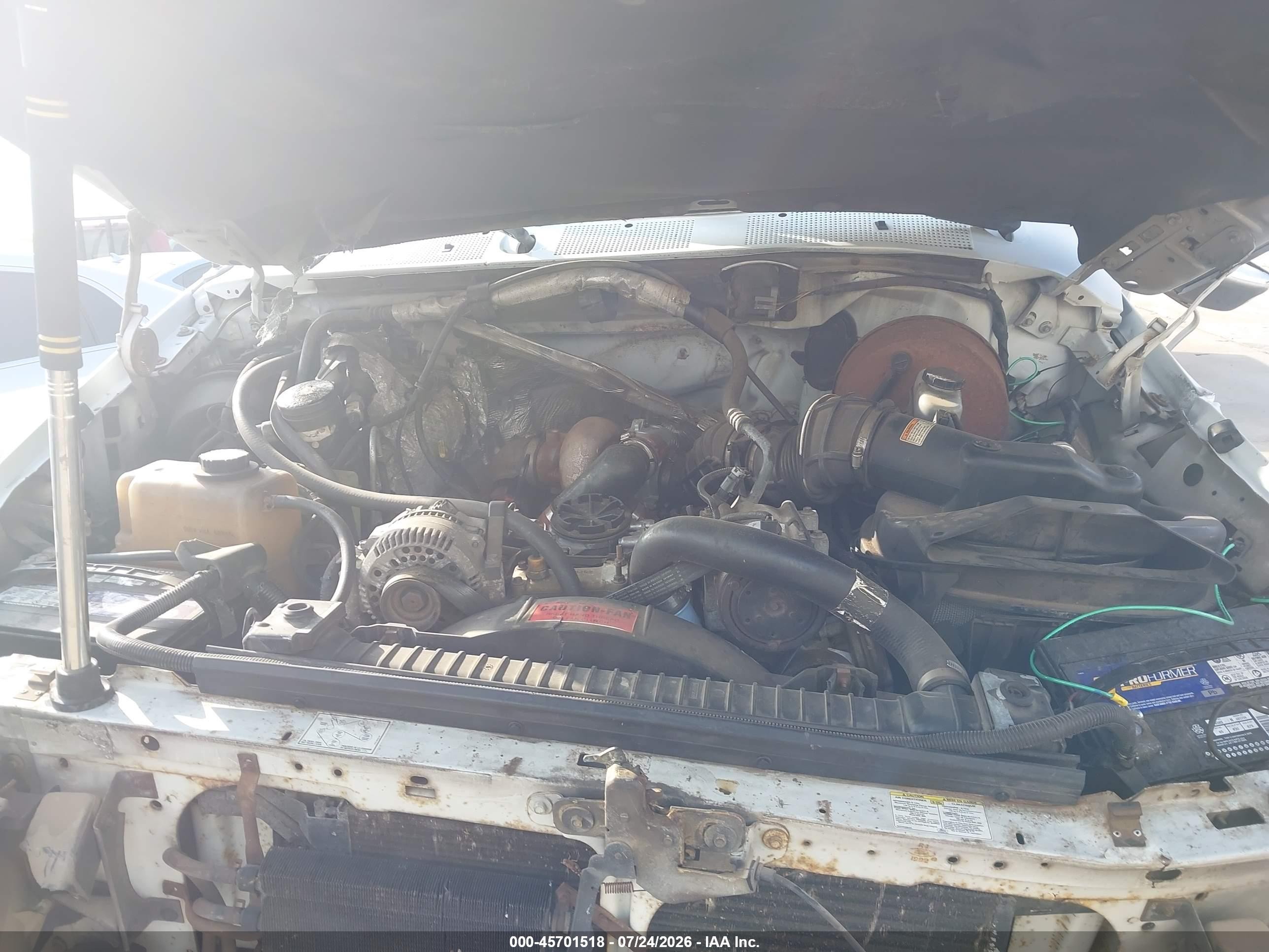 1997 Ford F-250 Hd Xl White vin: 1FTHX25F2VEC70266