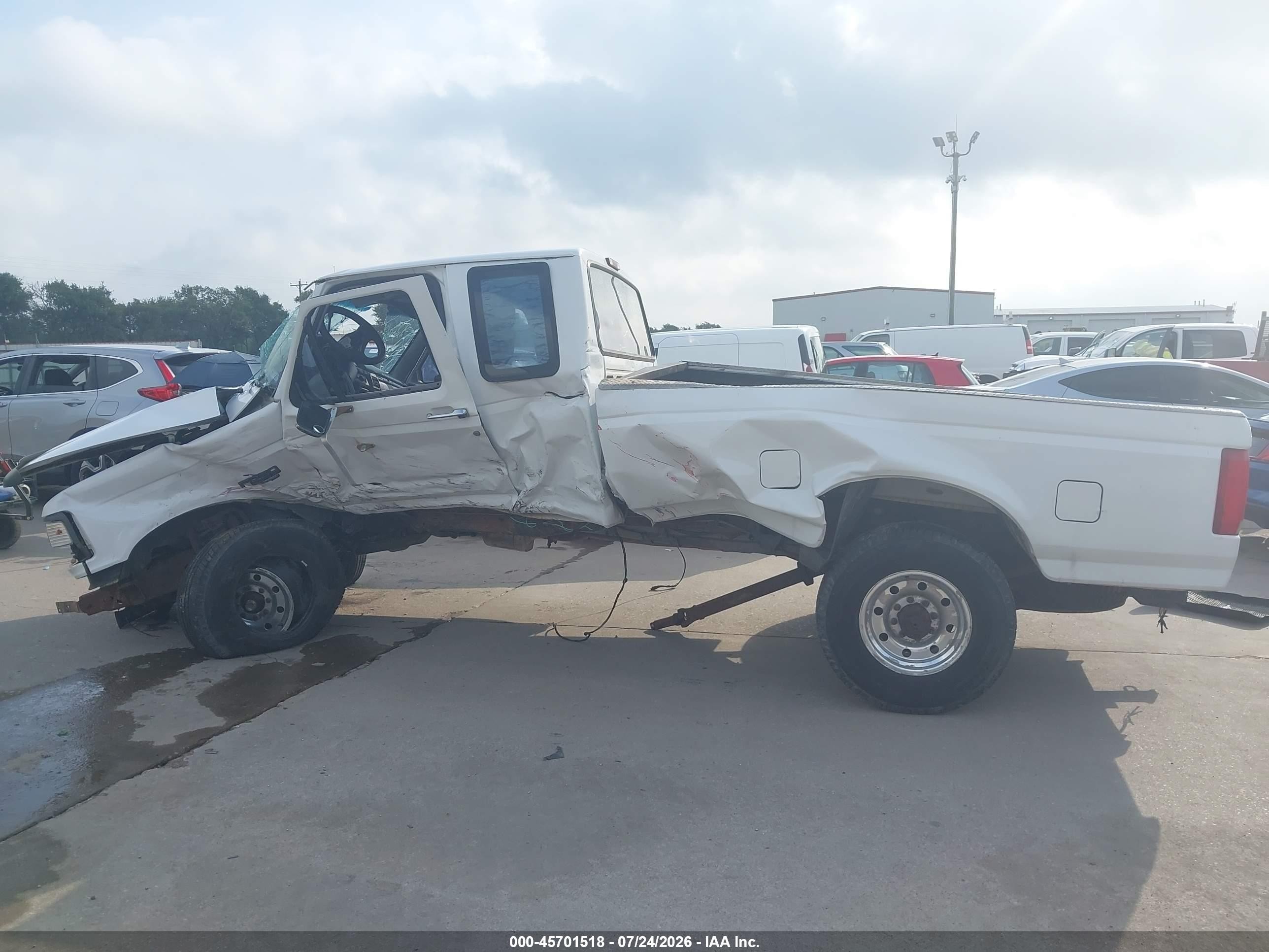 1997 Ford F-250 Hd Xl White vin: 1FTHX25F2VEC70266