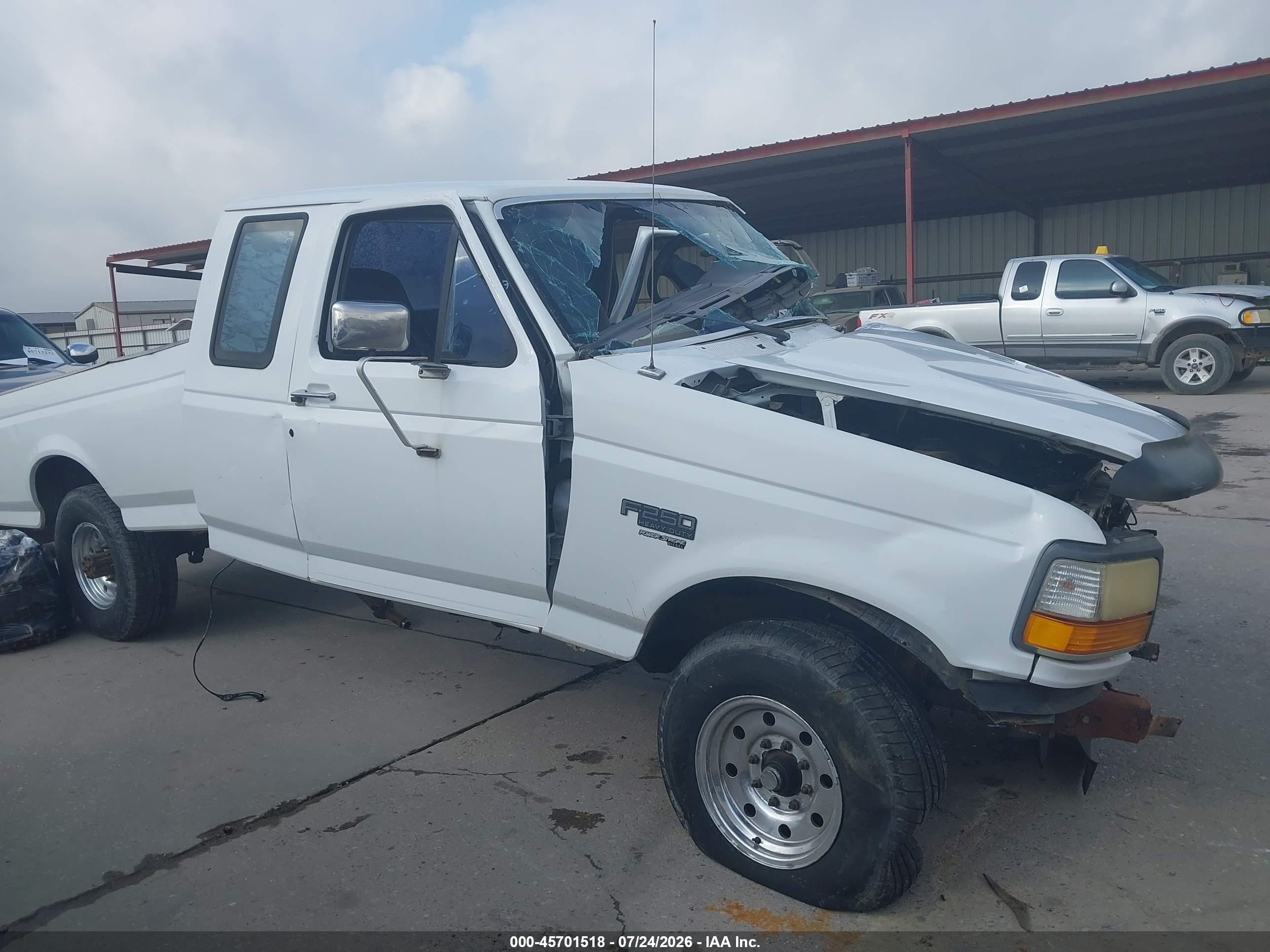 1997 Ford F-250 Hd Xl White vin: 1FTHX25F2VEC70266