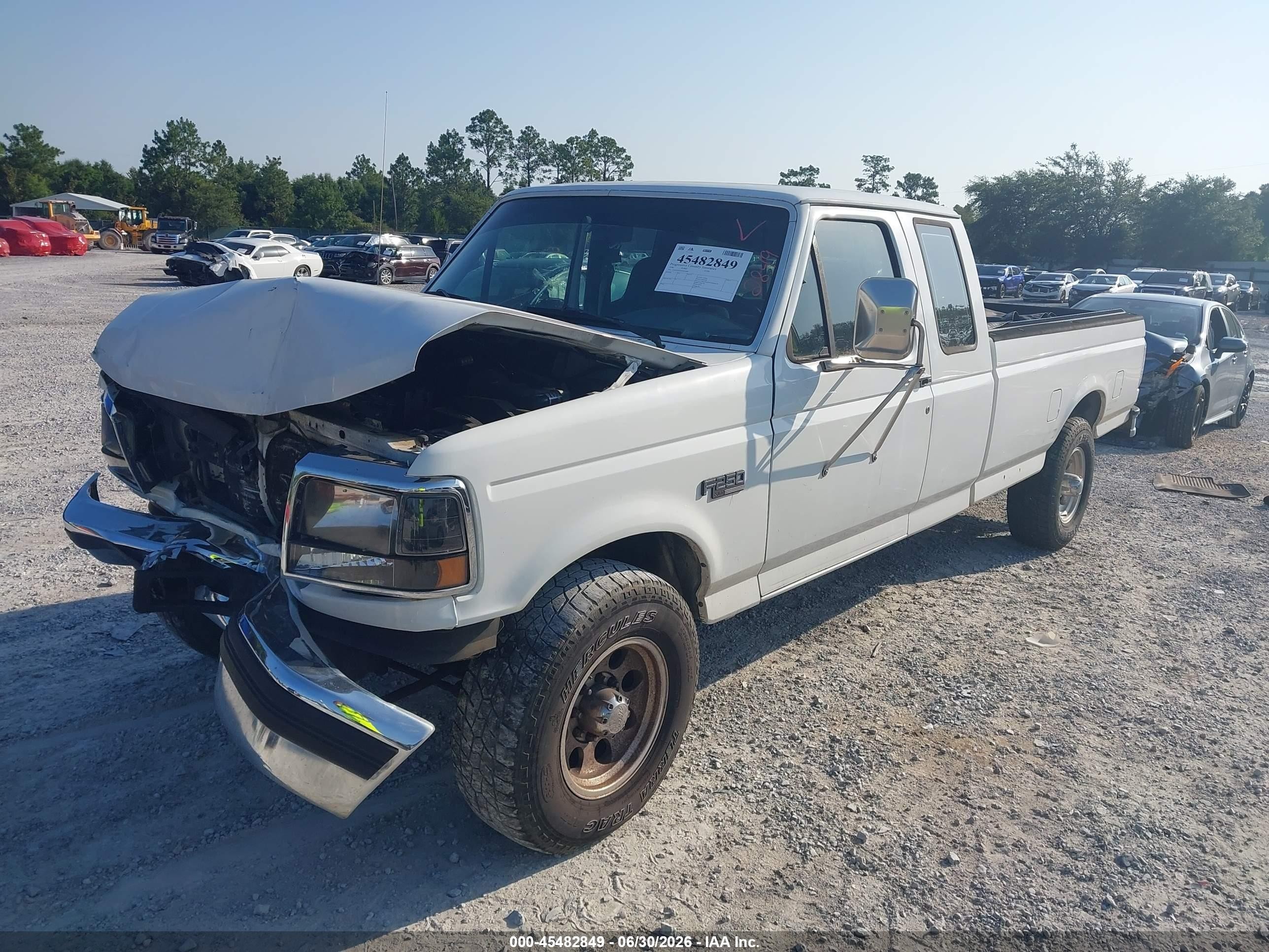 1996 Ford F250   White vin: 1FTHX25FXTEB10990