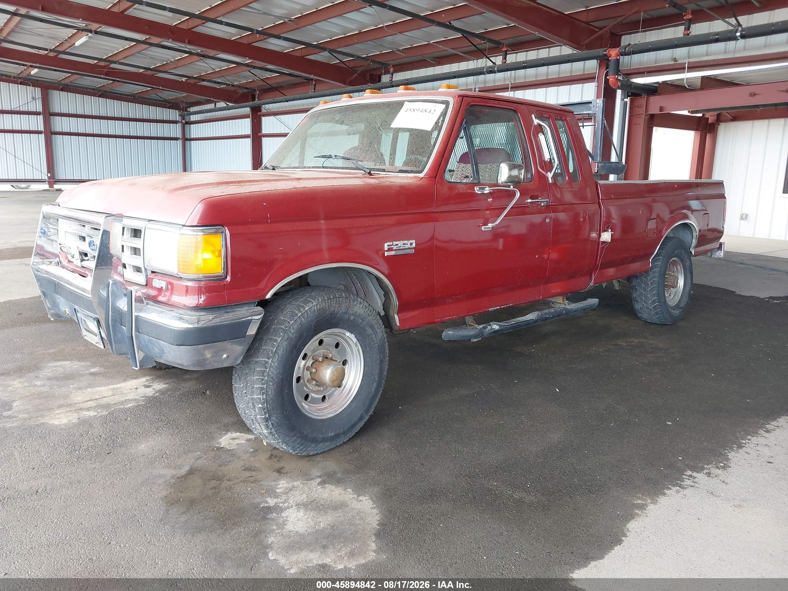 1988 Ford F250   Red vin: 1FTHX25G5JKA98898