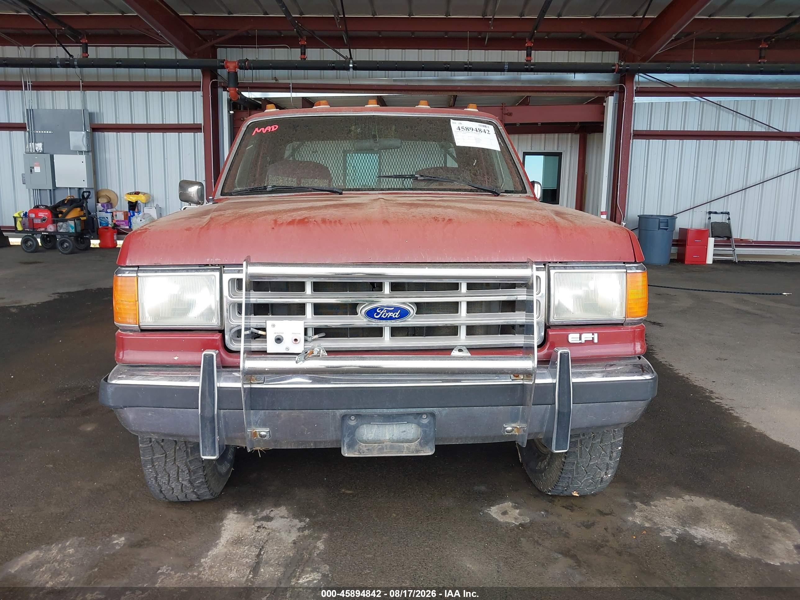 1988 Ford F250   Red vin: 1FTHX25G5JKA98898