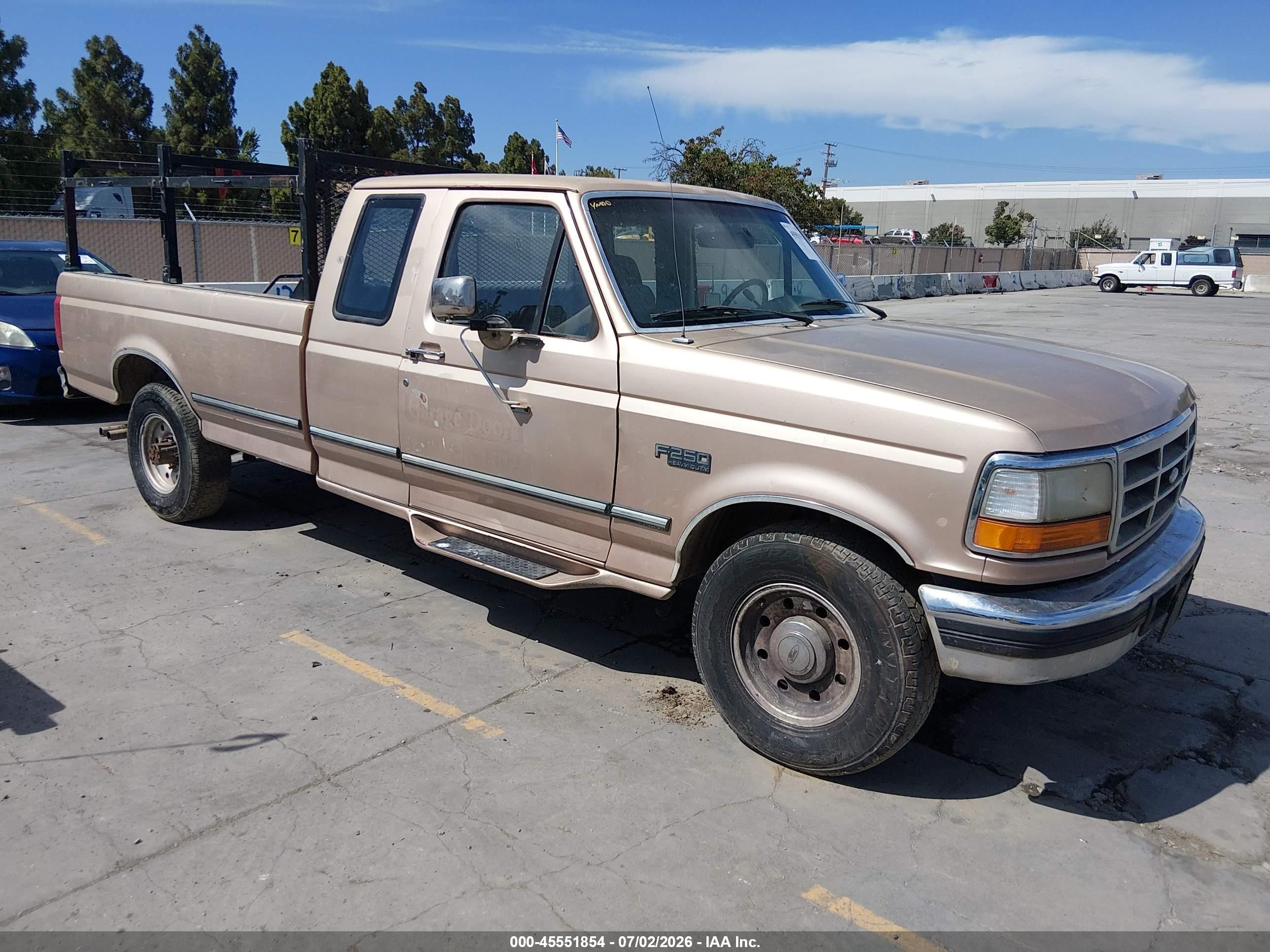 1997 Ford F-250 Hd Xl Champagne vin: 1FTHX25G6VEB43416