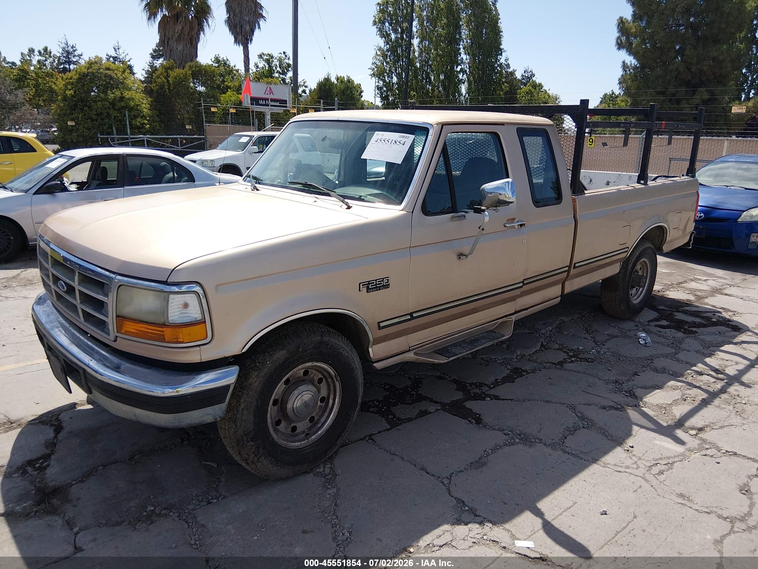1997 Ford F-250 Hd Xl Champagne vin: 1FTHX25G6VEB43416