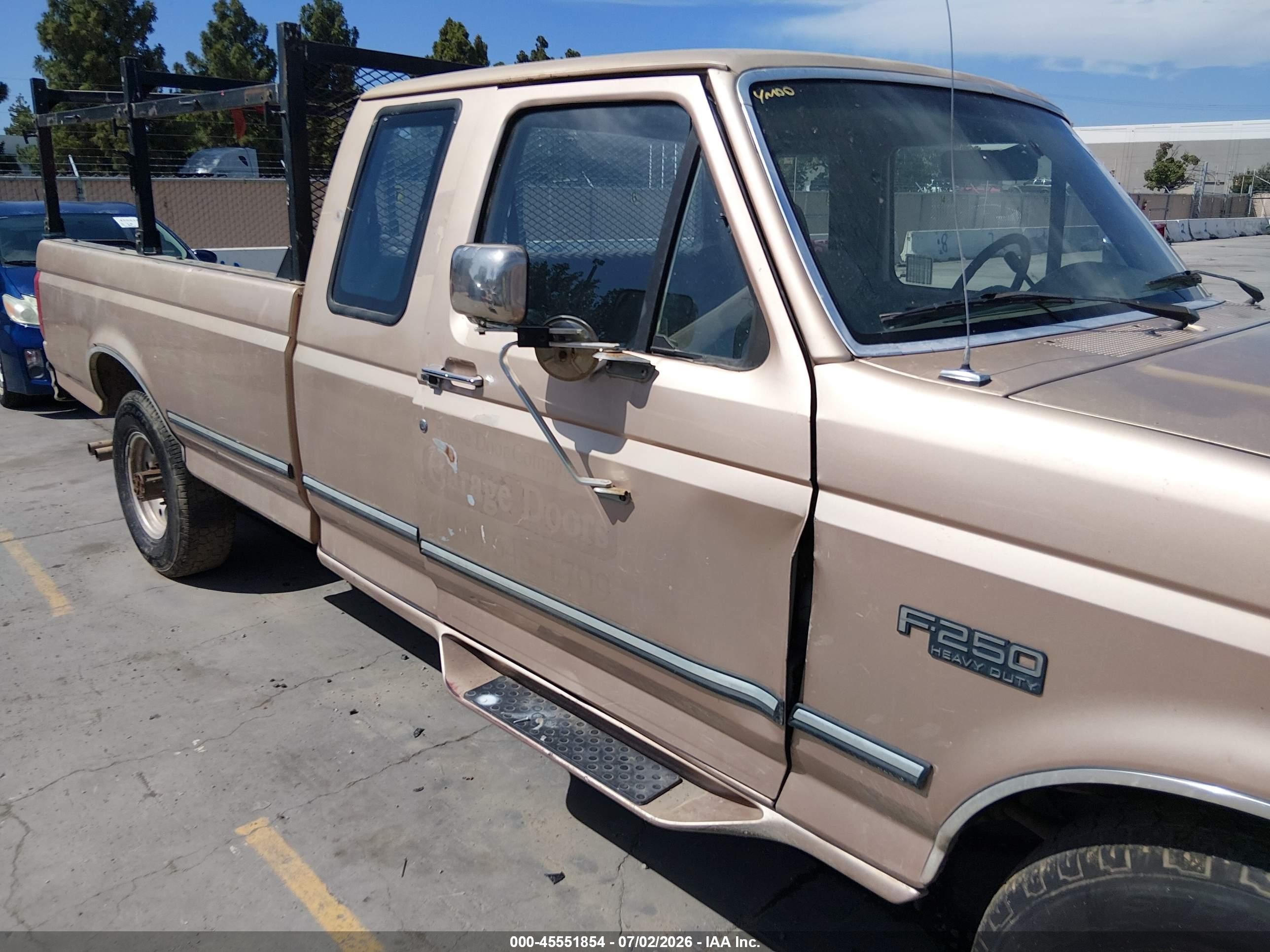 1997 Ford F-250 Hd Xl Champagne vin: 1FTHX25G6VEB43416