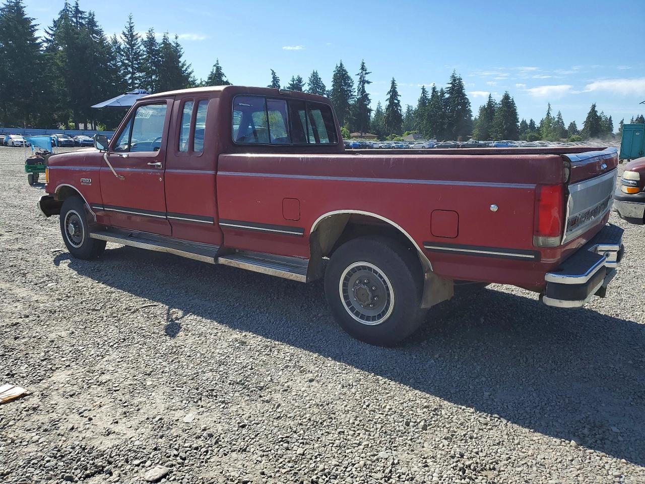1990 Ford F250 Maroon vin: 1FTHX25G7LKB26686
